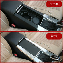 Load image into Gallery viewer, 2Pcs Car Cup Holder Armrest Box Silver Decoration Stainless Steel Silver For Volvo S60 /S60L/ V60/ XC60 Accessories
