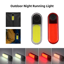 Load image into Gallery viewer, USB Rechargeable Bike Rear Tail Light Red LED Bright Taillights Fit On Any Bicycle/Helmet Bicycle Warning Taillights For Cycling Safety
