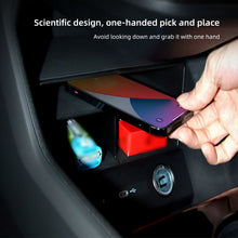 Load image into Gallery viewer, Car Interior Central Control Storage Box Door Armrest Organizer Box Water Cup Holder Mat Special for Audi Q5/Q4 Etron
