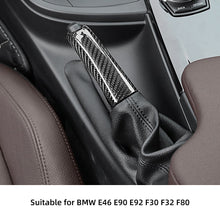 Load image into Gallery viewer, Car Handbrake Brake Handle Cover Shift Lever Cover Collars Carbon Fiber Color For BMW E46 E90 E92 E60 E61 F20 F30 F22 05-19
