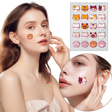 Load image into Gallery viewer, 24patches/sheet Cat Color Acne Patch PE Bag Containing Small Batch Covered Cartoon Acne Patch
