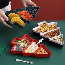 Load image into Gallery viewer, Christmas Tree Fruit Plate Marry Christmas Candy Snack Dish Party Decorations For Home Xmas Gifts Happy New Year
