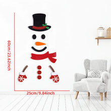 Load image into Gallery viewer, Christmas Decorations Non Woven Door Sticker Shop Window Glass Sticker Home Decoration Snowman Door Sticker
