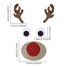 Load image into Gallery viewer, Christmas Decorations Non Woven Door Sticker Shop Window Glass Sticker Home Decoration Snowman Door Sticker
