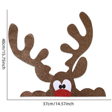 Load image into Gallery viewer, Christmas Decorations Non Woven Door Sticker Shop Window Glass Sticker Home Decoration Snowman Door Sticker
