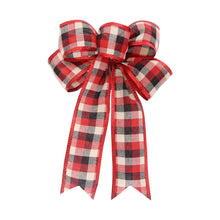 Load image into Gallery viewer, 1Pc Christmas Bows Holiday Christmas Wreaths Bows Xmas Tree Decoration Bowties DIY Gift Wrapping for Home Party Decor
