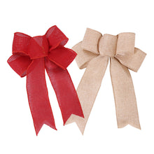 Load image into Gallery viewer, 1Pc Christmas Bows Holiday Christmas Wreaths Bows Xmas Tree Decoration Bowties DIY Gift Wrapping for Home Party Decor
