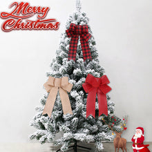 Load image into Gallery viewer, 1Pc Christmas Bows Holiday Christmas Wreaths Bows Xmas Tree Decoration Bowties DIY Gift Wrapping for Home Party Decor
