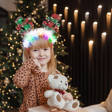 Load image into Gallery viewer, Christmas Headbands LED Reindeer Christmas Headbands Xmas Antler Headbands For Kids Women Christmas Party Supplies Costume Decoration
