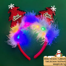 Load image into Gallery viewer, Christmas Headbands LED Reindeer Christmas Headbands Xmas Antler Headbands For Kids Women Christmas Party Supplies Costume Decoration
