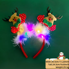 Load image into Gallery viewer, Christmas Headbands LED Reindeer Christmas Headbands Xmas Antler Headbands For Kids Women Christmas Party Supplies Costume Decoration
