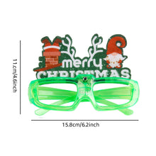 Load image into Gallery viewer, New Year Cartoon Christmas Glowing Glasses LED Light Up Santa Glasses Adult Kids Xmas Party Gifts Festival Home Decor
