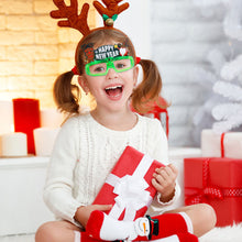 Load image into Gallery viewer, New Year Cartoon Christmas Glowing Glasses LED Light Up Santa Glasses Adult Kids Xmas Party Gifts Festival Home Decor
