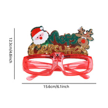 Load image into Gallery viewer, New Year Cartoon Christmas Glowing Glasses LED Light Up Santa Glasses Adult Kids Xmas Party Gifts Festival Home Decor
