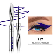 Load image into Gallery viewer, 24 Colors Fine Nib Colored Pearl Matte Liquid Eyeliner Waterproof Quick-drying Long-lasting Eyeliner Liquid Pen Eye Makeup
