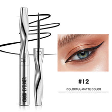 Load image into Gallery viewer, 24 Colors Fine Nib Colored Pearl Matte Liquid Eyeliner Waterproof Quick-drying Long-lasting Eyeliner Liquid Pen Eye Makeup
