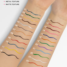 Load image into Gallery viewer, 24 Colors Fine Nib Colored Pearl Matte Liquid Eyeliner Waterproof Quick-drying Long-lasting Eyeliner Liquid Pen Eye Makeup
