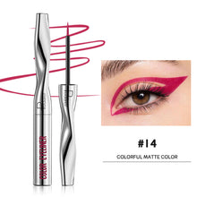 Load image into Gallery viewer, 24 Colors Fine Nib Colored Pearl Matte Liquid Eyeliner Waterproof Quick-drying Long-lasting Eyeliner Liquid Pen Eye Makeup
