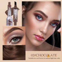 Load image into Gallery viewer, Press Type Large Brush Head Eyebrow Dye Cream Non-smudging Waterproof Sweatproof Three-dimensional Natural Eyebrow Dye Makeup Cosmetics
