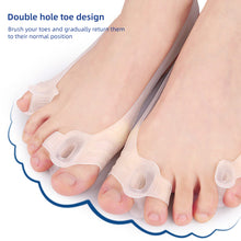Load image into Gallery viewer, Thumb Valgus Tension Band Bigfoot Bone Overlapping Double Hole Toe Separator Flexible Wear-resistant Thumb Valgus Corrector
