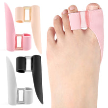 Load image into Gallery viewer, SEBS Side Wear-resistant Double Hole Toe Separator Thumb Valgus Corrector Washable Reusable Big Foot Bone Overlap Toe Separator
