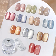 Load image into Gallery viewer, Nail Glitter Powder Universal Porcelain White Cat Eye Powder Versatile Fine Powder Nail Art Decoration Manicure Accessory
