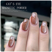 Load image into Gallery viewer, Nail Glitter Powder Universal Porcelain White Cat Eye Powder Versatile Fine Powder Nail Art Decoration Manicure Accessory
