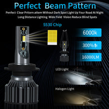 Load image into Gallery viewer, 1PC 16000LM Car Headlight Lights Canbus LED Lamp Fog Light Car Bulbs H1 H3 H9 9005 9006 H4 LED H7 H11 H13 12V
