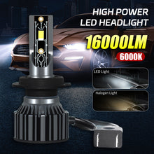 Load image into Gallery viewer, 1PC 16000LM Car Headlight Lights Canbus LED Lamp Fog Light Car Bulbs H1 H3 H9 9005 9006 H4 LED H7 H11 H13 12V
