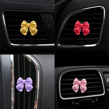Load image into Gallery viewer, Car Interior Bow-knot Air Vent Freshener Perfume Clip Car Art Air Conditioning Clip Car Decoration Accessories Woman Gifts
