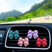 Load image into Gallery viewer, Car Interior Bow-knot Air Vent Freshener Perfume Clip Car Art Air Conditioning Clip Car Decoration Accessories Woman Gifts
