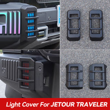 Load image into Gallery viewer, 2Pcs/Set Car Front Fog Light Cover Rear Bumper Lamp Trim Frame Accessories Exterior Cover For Chery Jetour T2/Traveler 2023 +
