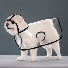 Load image into Gallery viewer, Pet Dog Raincoat Waterproof Pet Clothes Hooded Rain Jacket for Small Medium Dogs Transparent Plastic Puppy Rain Poncho Rainwear

