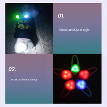 Load image into Gallery viewer, Pet Night Walking Warning Light Pendant Dog Puppy Led Silicone Glowing Collar Safety Flashing Pendant Outdoor Hiking Backpack Bag Lights
