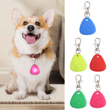 Load image into Gallery viewer, Pet Night Walking Safety Light Pendant Dog Puppy Led Silicone Triangle Glowing Collar Flashing Pendant Outdoor Hiking Backpack Bag Lights
