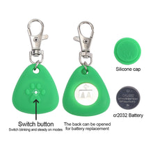 Load image into Gallery viewer, Pet Night Walking Safety Light Pendant Dog Puppy Led Silicone Triangle Glowing Collar Flashing Pendant Outdoor Hiking Backpack Bag Lights
