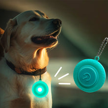 Load image into Gallery viewer, Pet Night Walking Safety Light Pendant Dog Puppy Led Silicone Glowing Collar Flashing Pendant Outdoor Hiking Backpack Bag Lights
