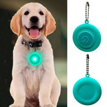 Load image into Gallery viewer, Pet Night Walking Safety Light Pendant Dog Puppy Led Silicone Glowing Collar Flashing Pendant Outdoor Hiking Backpack Bag Lights
