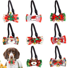 Load image into Gallery viewer, Christmas Pet Neckties Adjustable Dog Bow Ties Dog Grooming Accessories Pet Dog Bowties Collars Pet Supplies For Dogs
