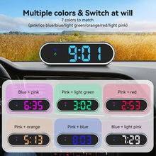 Load image into Gallery viewer, Car HUD GPS Display Digital Speedometer Time Clock Display Over-speed Alarm KMH MPH Switch Electronic Dog with Colorful LED Display

