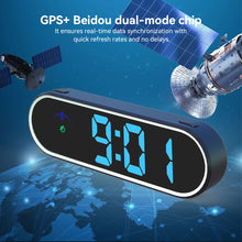 Load image into Gallery viewer, Car HUD GPS Display Digital Speedometer Time Clock Display Over-speed Alarm KMH MPH Switch Electronic Dog with Colorful LED Display
