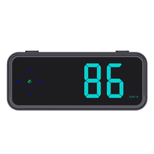Load image into Gallery viewer, Car HUD GPS Display Digital Speedometer Time Clock Display Over-speed Alarm KMH MPH Switch Electronic Dog with Installation Bracket for Car Motorcycle
