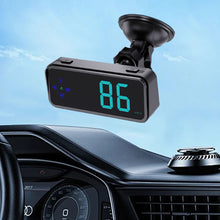 Load image into Gallery viewer, Car HUD GPS Display Digital Speedometer Time Clock Display Over-speed Alarm KMH MPH Switch Electronic Dog with Installation Bracket for Car Motorcycle
