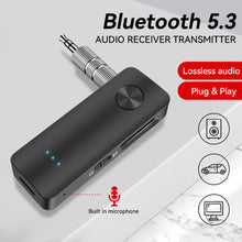Load image into Gallery viewer, 2 in 1 Car Bluetooth 5.3 Transmitter Receiver Handsfree Wireless Adapter with 3.5mm Audio Music AUX Adapter
