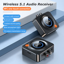 Load image into Gallery viewer, Car NFC Stereo AUX 3.5mm NFC Bluetooth 5.1 Receiver RCA Optical Bluetooth Audio Wireless Adapter TV Wireless
