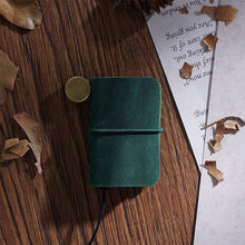 Load image into Gallery viewer, Tiny Genuine Leather Notebook Pocketbook Sketchbook Mini Vintage Retro Cute Kawaii Portable Daily Planner Organizer Travel Supplies
