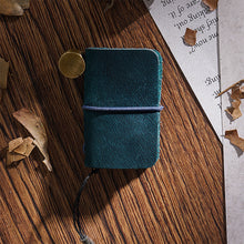 Load image into Gallery viewer, Tiny Genuine Leather Notebook Pocketbook Sketchbook Mini Vintage Retro Cute Kawaii Portable Daily Planner Organizer Travel Supplies
