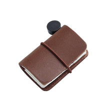 Load image into Gallery viewer, Tiny Genuine Leather Notebook Pocketbook Sketchbook Mini Vintage Retro Cute Kawaii Portable Daily Planner Organizer Travel Supplies

