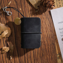 Load image into Gallery viewer, Tiny Genuine Leather Notebook Pocketbook Sketchbook Mini Vintage Retro Cute Kawaii Portable Daily Planner Organizer Travel Supplies
