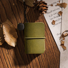 Load image into Gallery viewer, Tiny Genuine Leather Notebook Pocketbook Sketchbook Mini Vintage Retro Cute Kawaii Portable Daily Planner Organizer Travel Supplies
